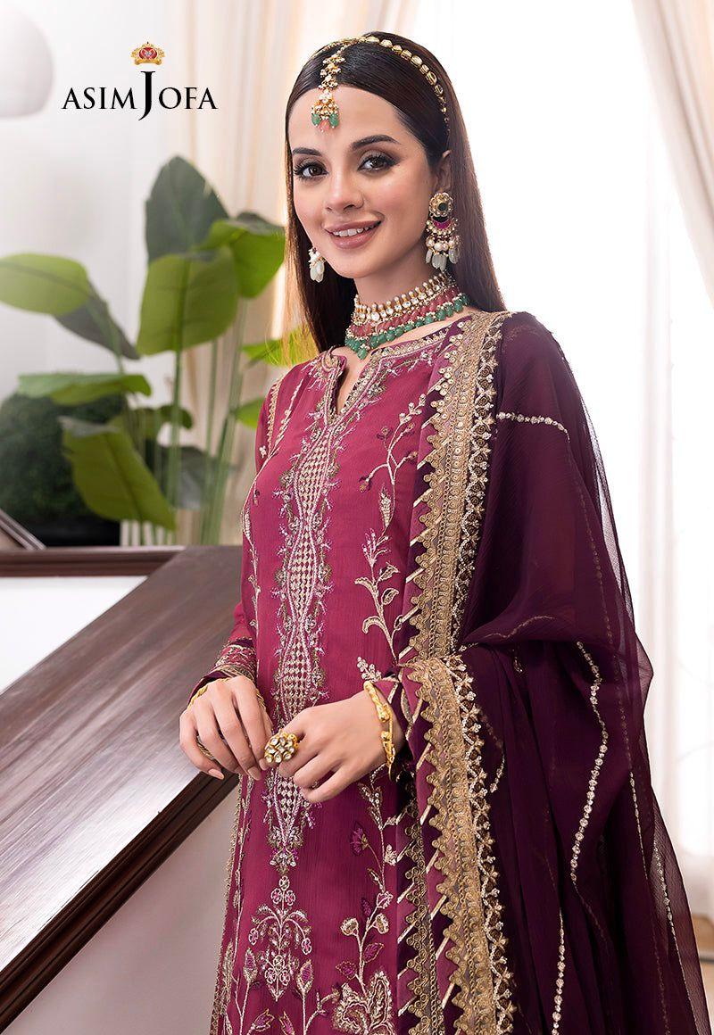 Asim Jofa Chiffon Dress SK 7039