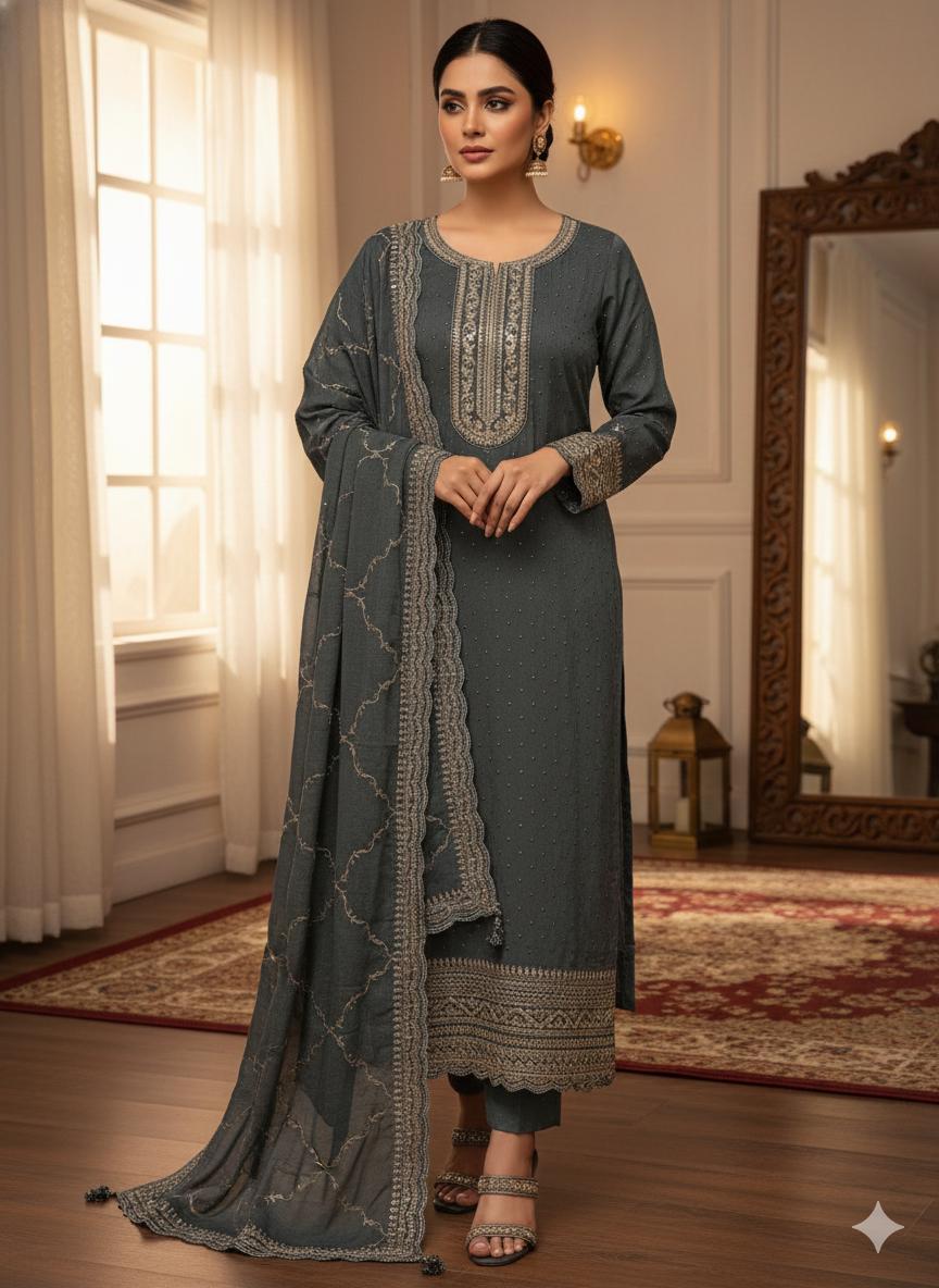 Indian Style Embroidered D.No 1106b