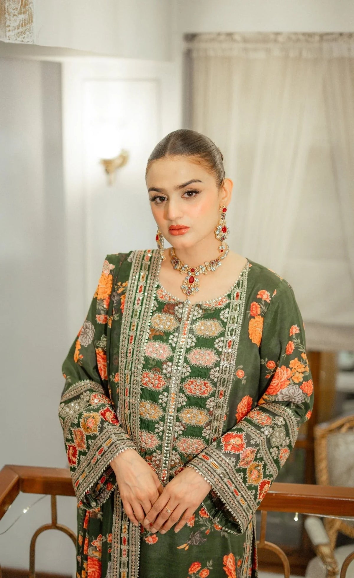 Aneelas Silk Dress SK 7032