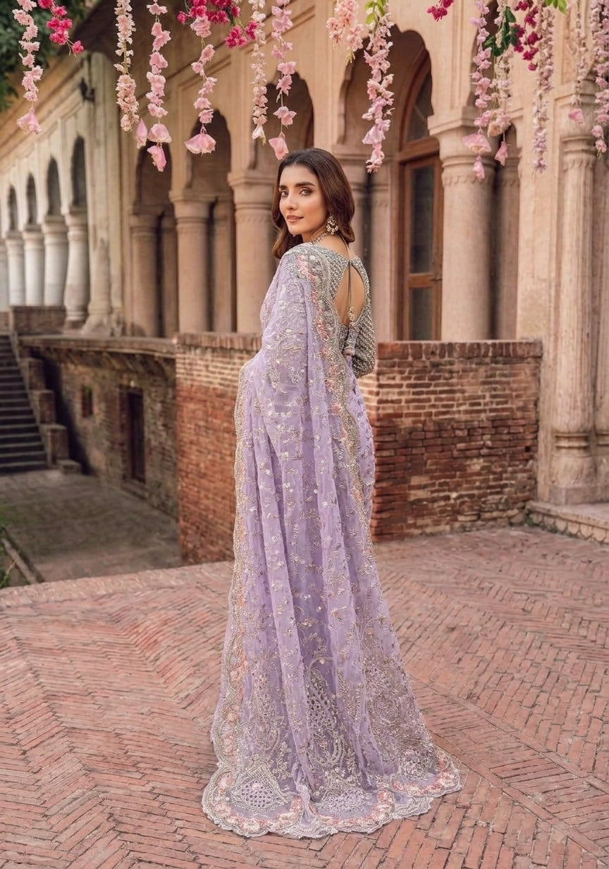 Maria B Embroidered Saree SR 3