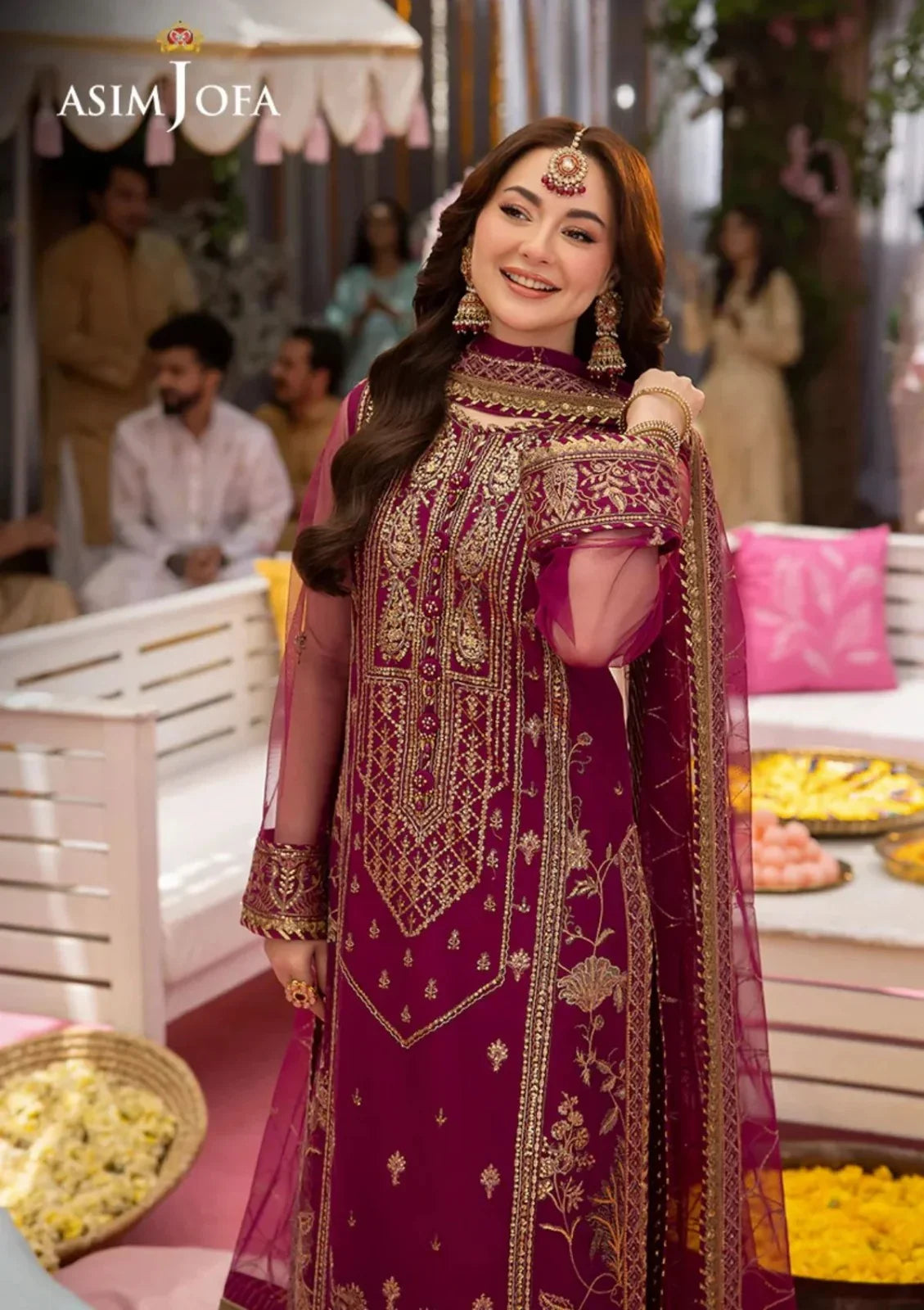 Asim Jofa Chiffon Dress SK 7037