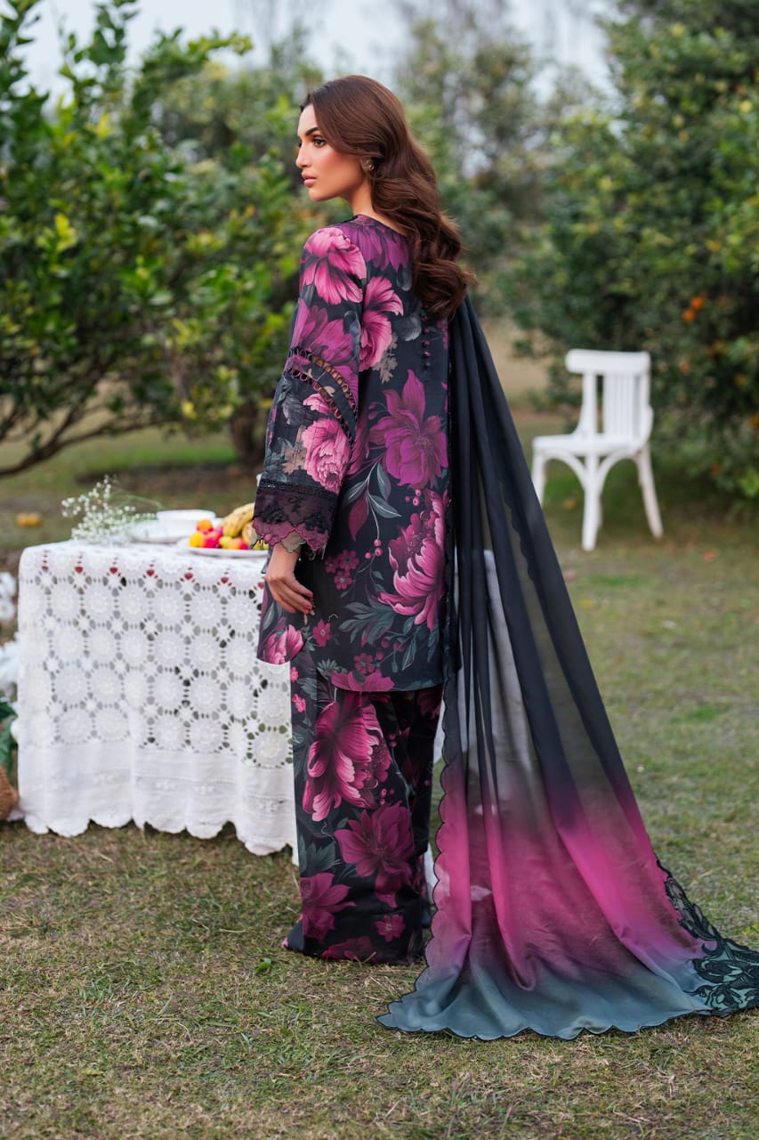 Iznik Printed Embroidered Lawn LS 8030b
