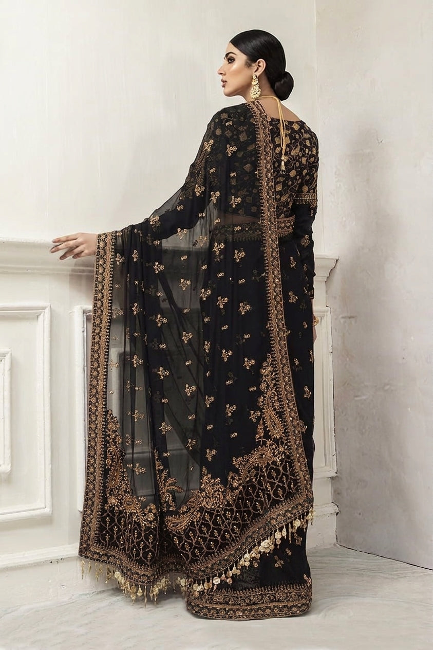 Maria B Saree Exclusive Black SR 5013