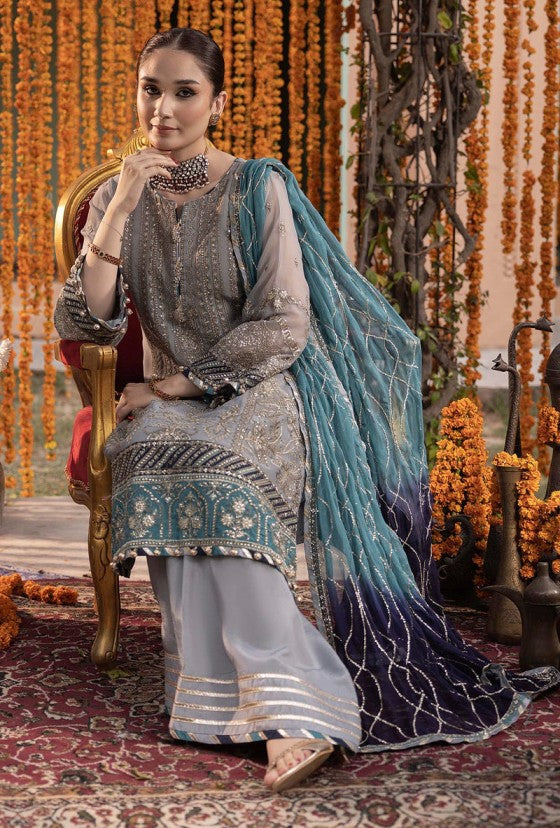 Adan Libas Luxury Chiffon Embroidered Dress SK 7096