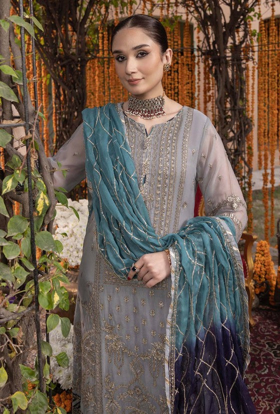 Adan Libas Luxury Chiffon Embroidered Dress SK 7096