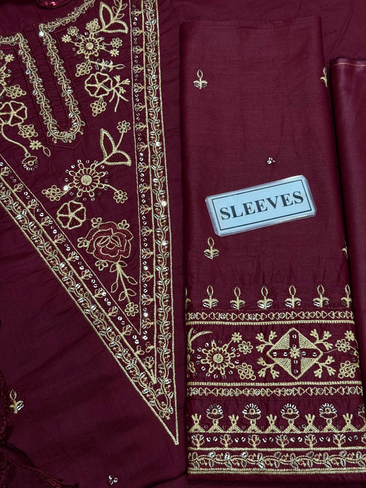 Qalamkar 3 PC Embroidered SK 7084