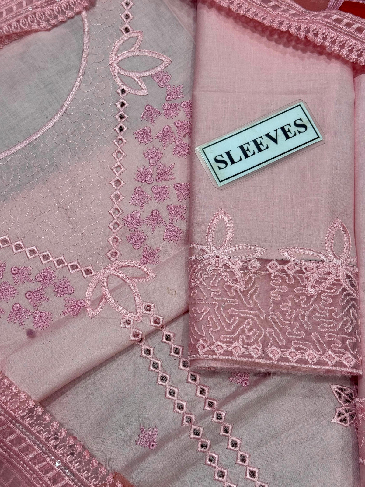 Sweet Peach Luxury Cotton Suit SK 7087