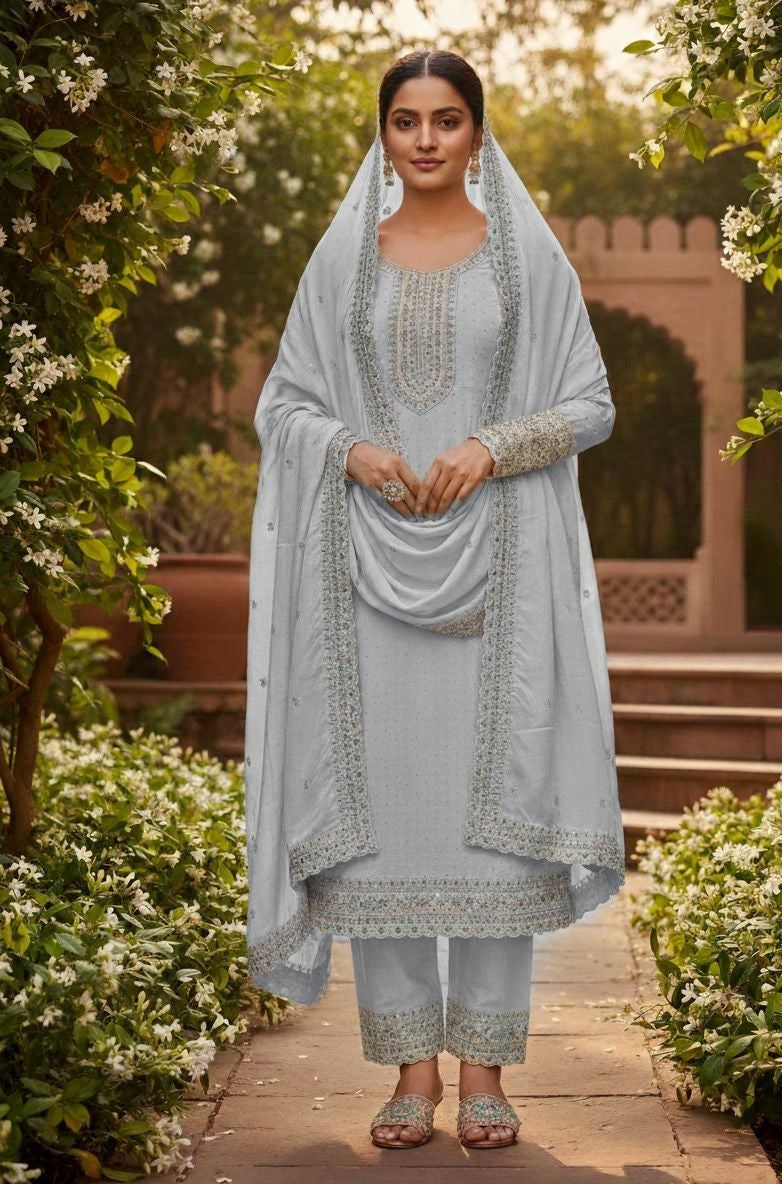 Indian Style Embroidered D.No 1112