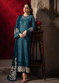 Azure Chiffon Dress With Chiffon Dupatta SK 7058