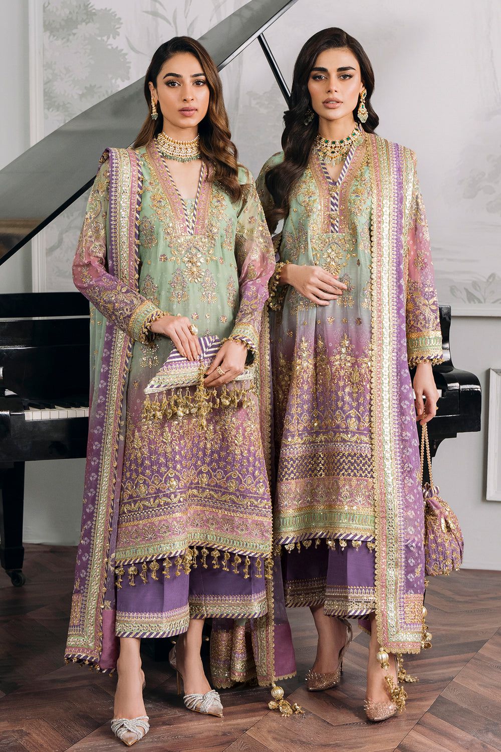 Baroque Chantelle Embroidered Dress SK 7018