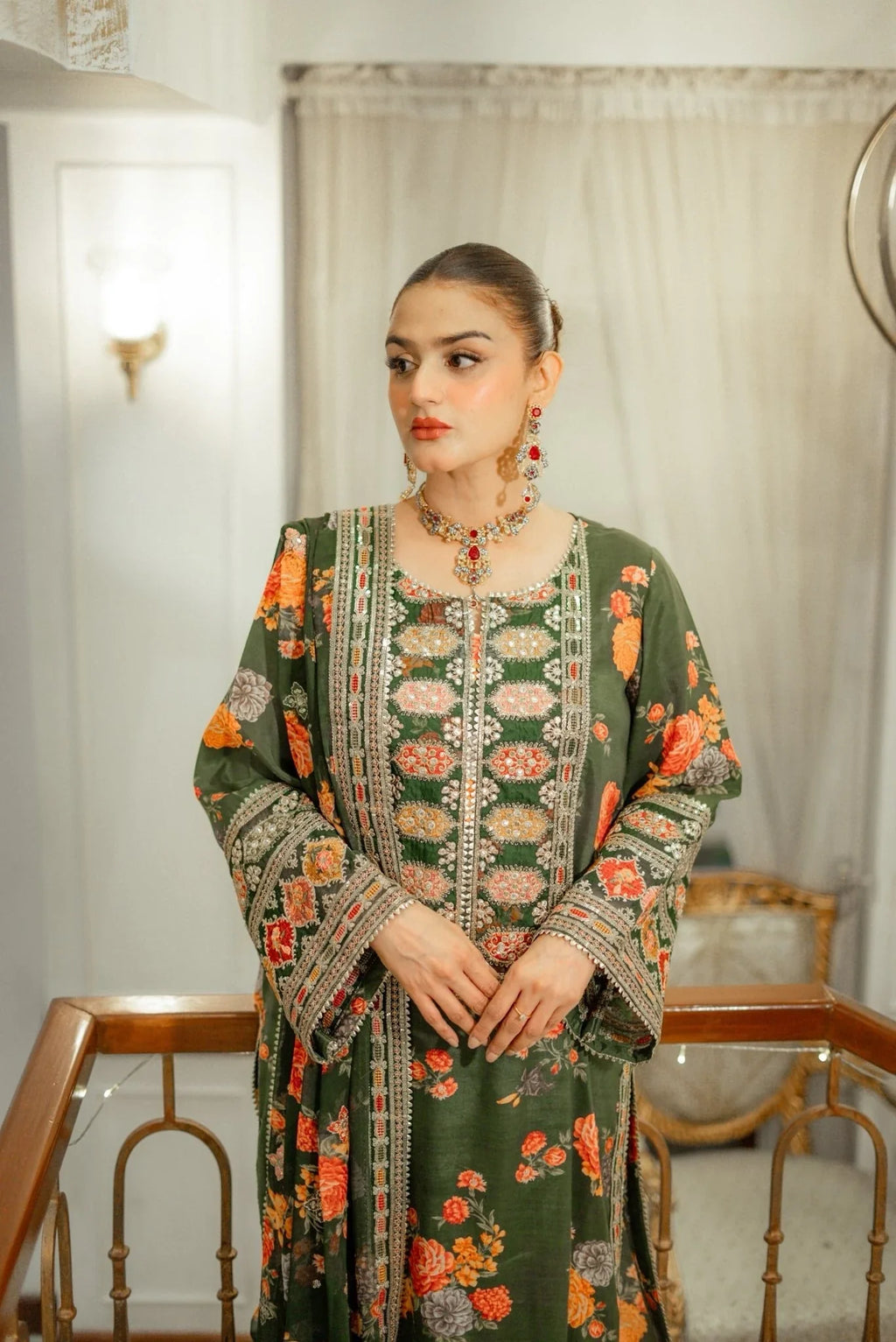 Aneelas Silk Dress SK 7032