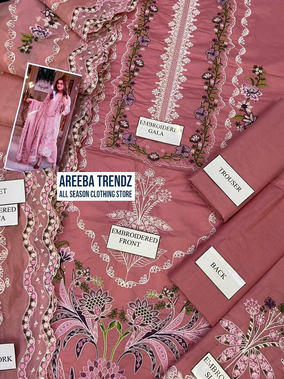 Aneela's Luxury Lawn Collection SK 7067