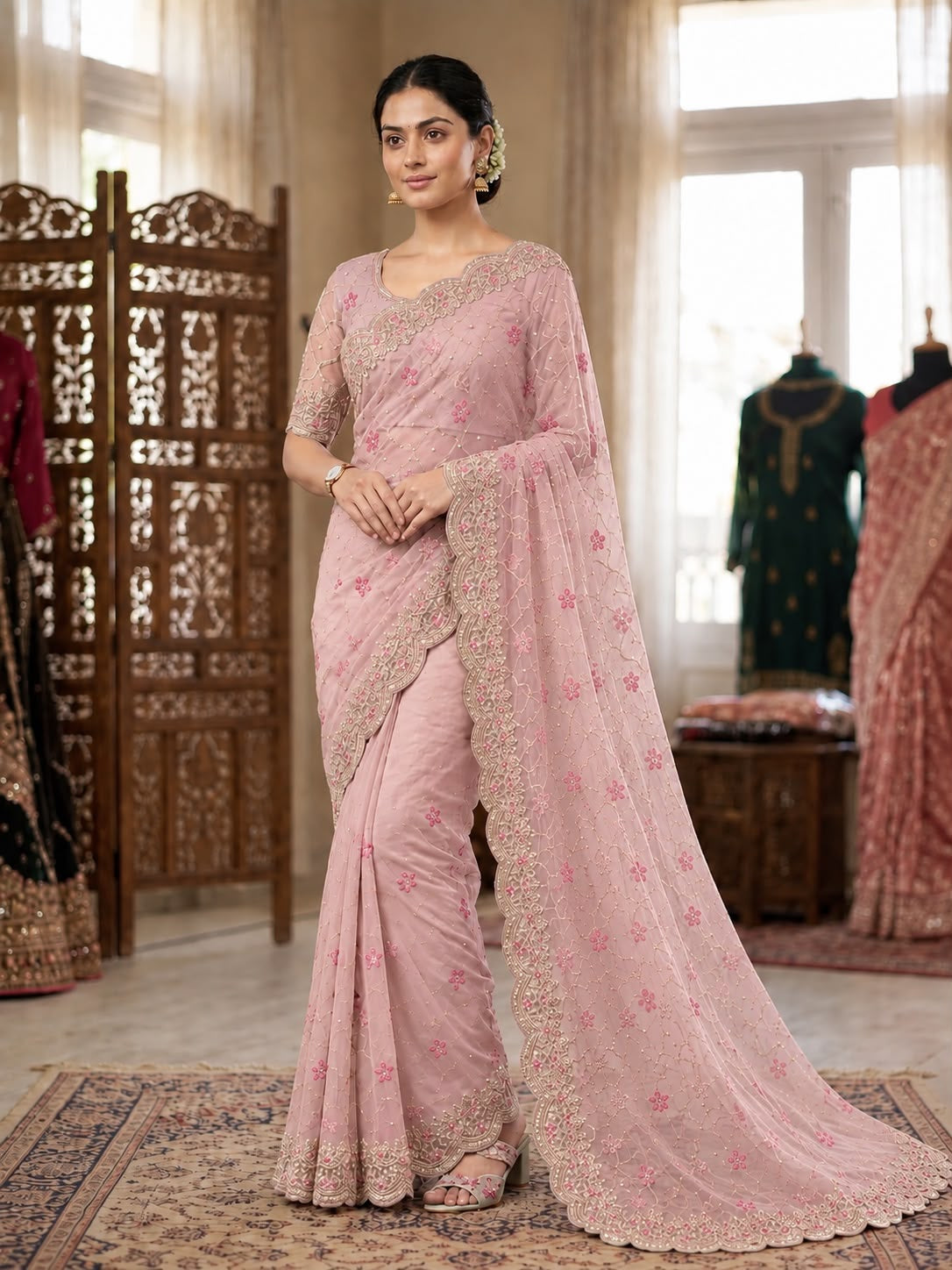 Areeba  Embroidered Saree SR 5042-2