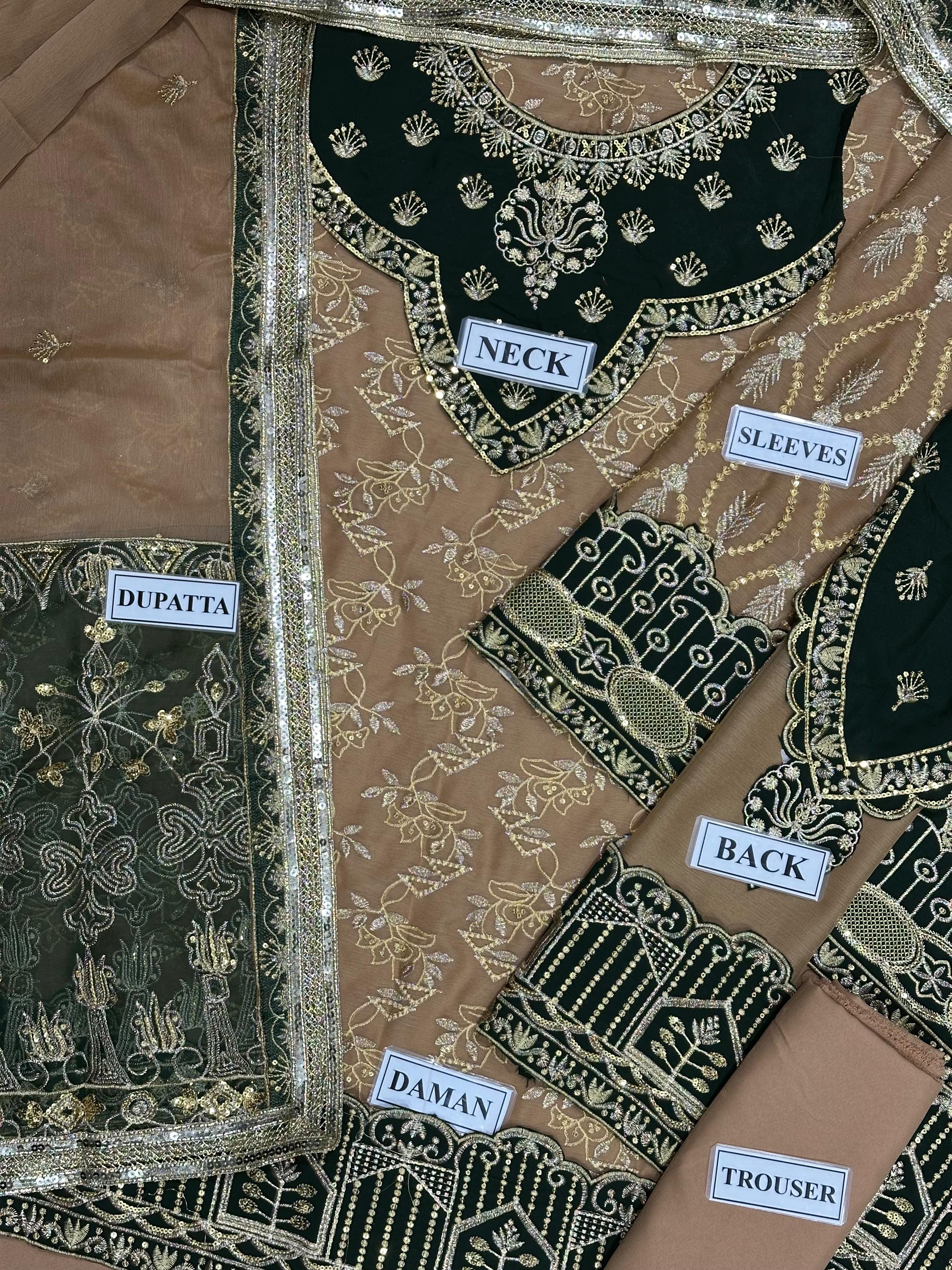 New Embroidered Chiffon SK 7066g