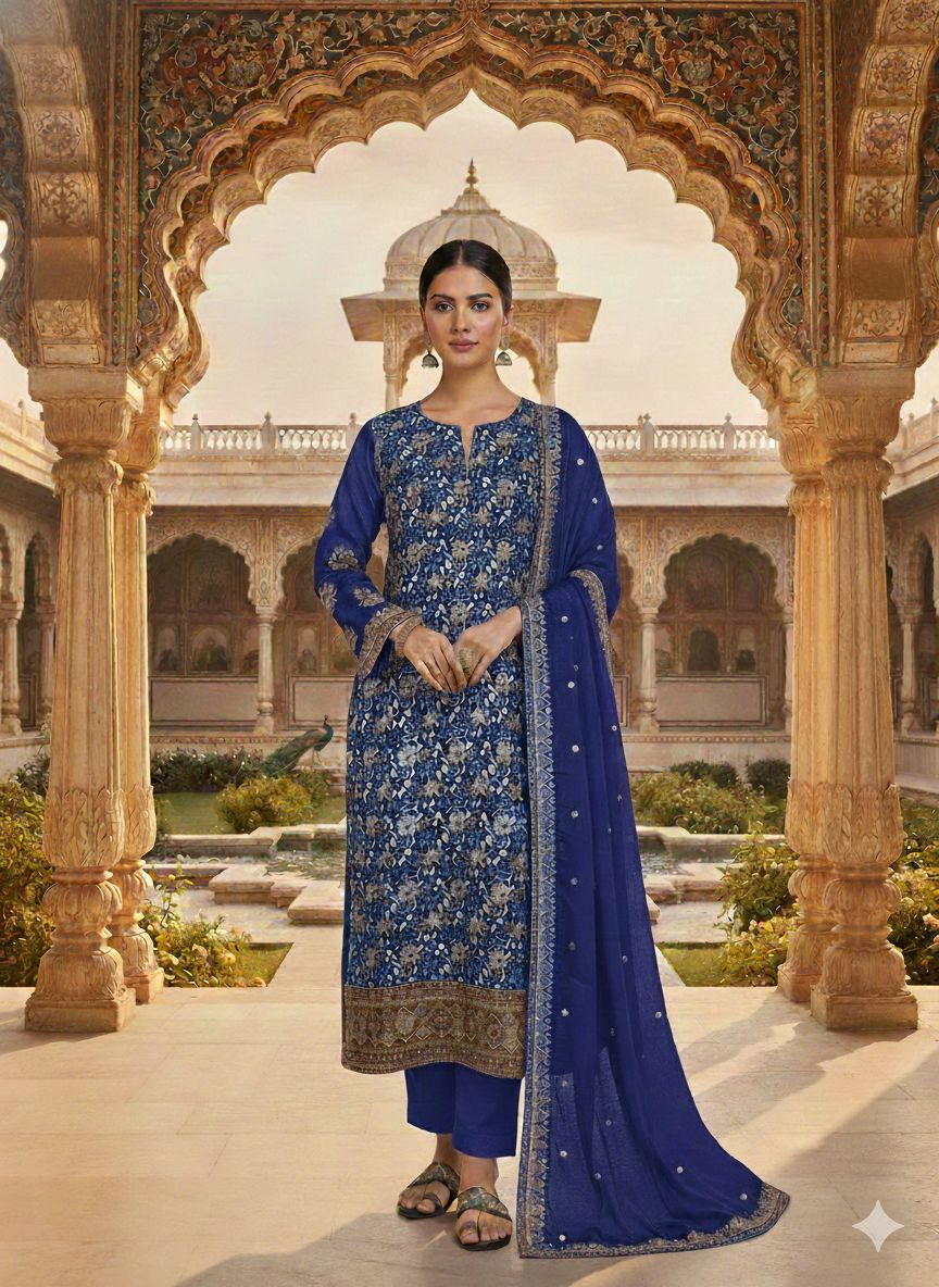Indian Style Embroidered D.No 1118b