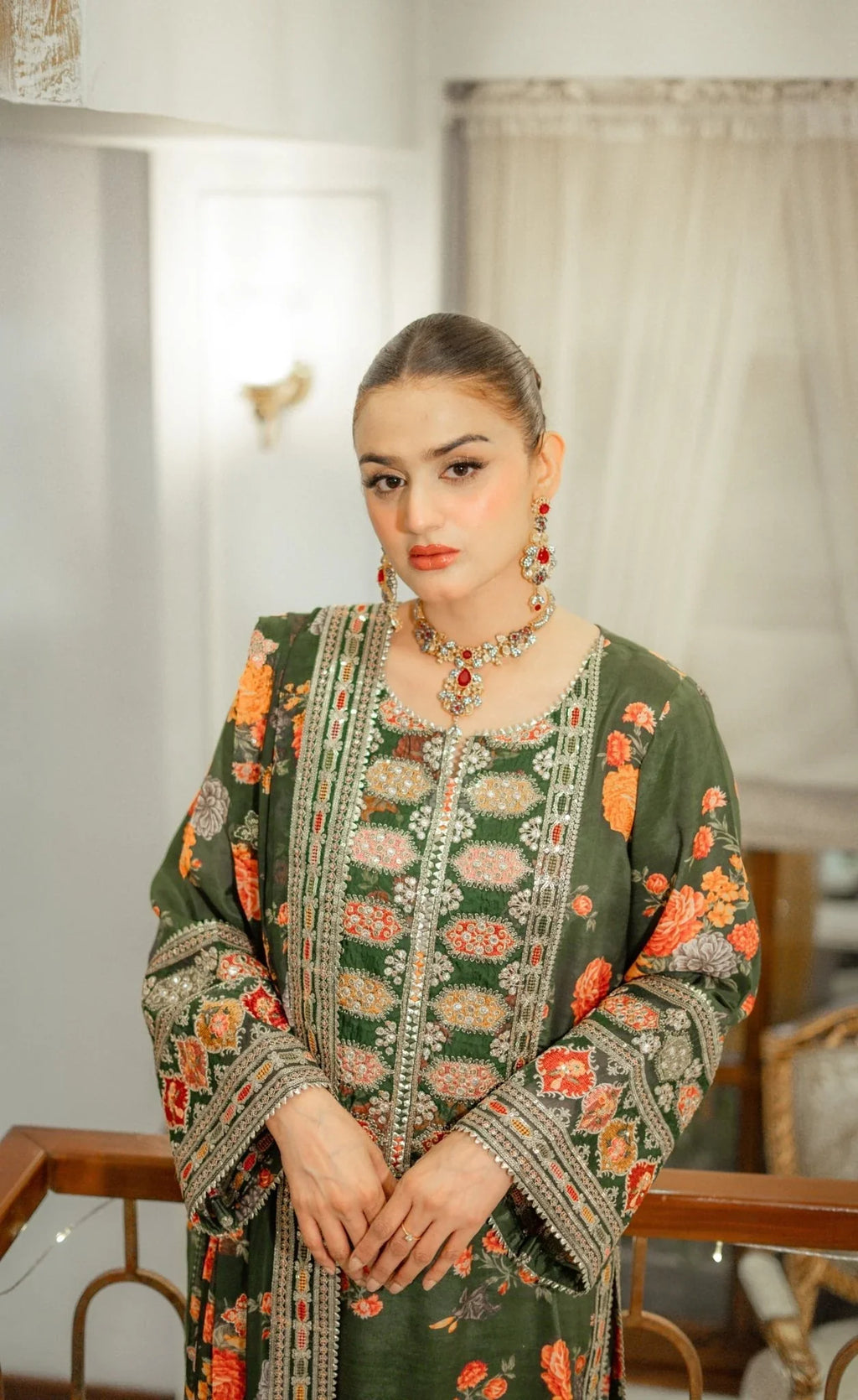 Aneelas Silk Dress SK 7032