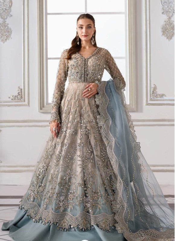 Maria.B Luxury Net Embroidered Unstitched MX 6011