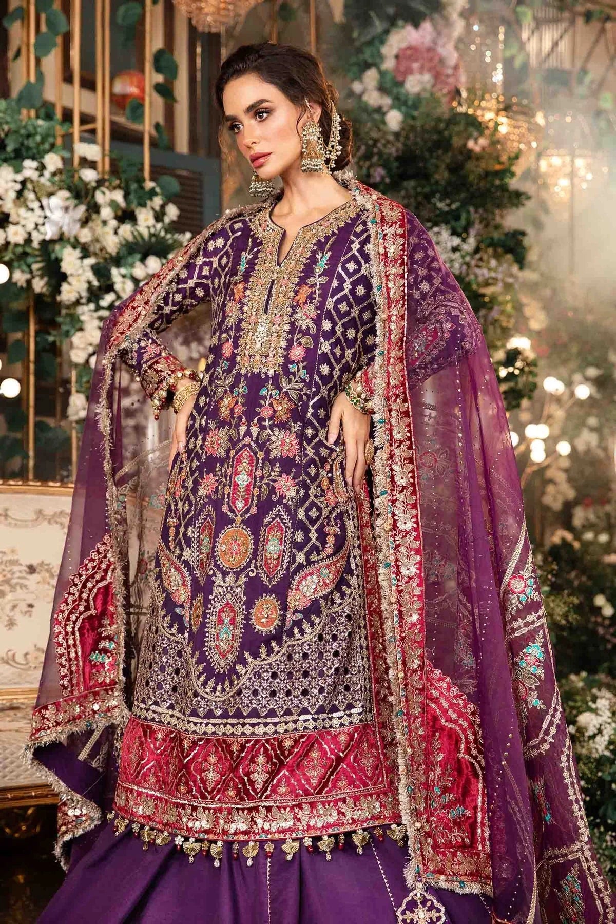Maria B Mbroidered Wedding Suit SK 7021