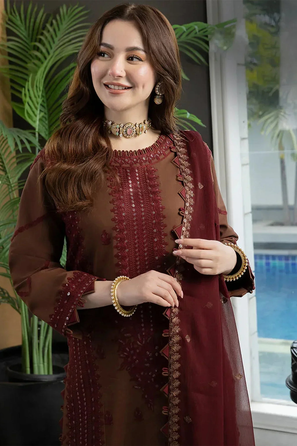 Asim Jofa Chiffon Dress SK 7029
