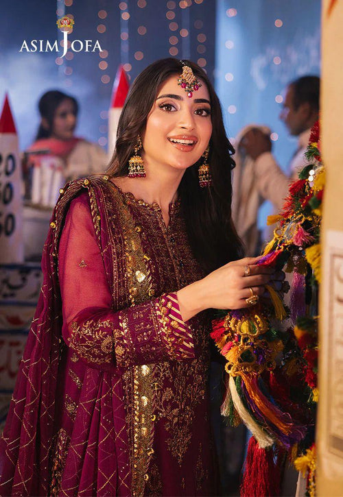 Asim Jofa Chiffon Dress SK 7034
