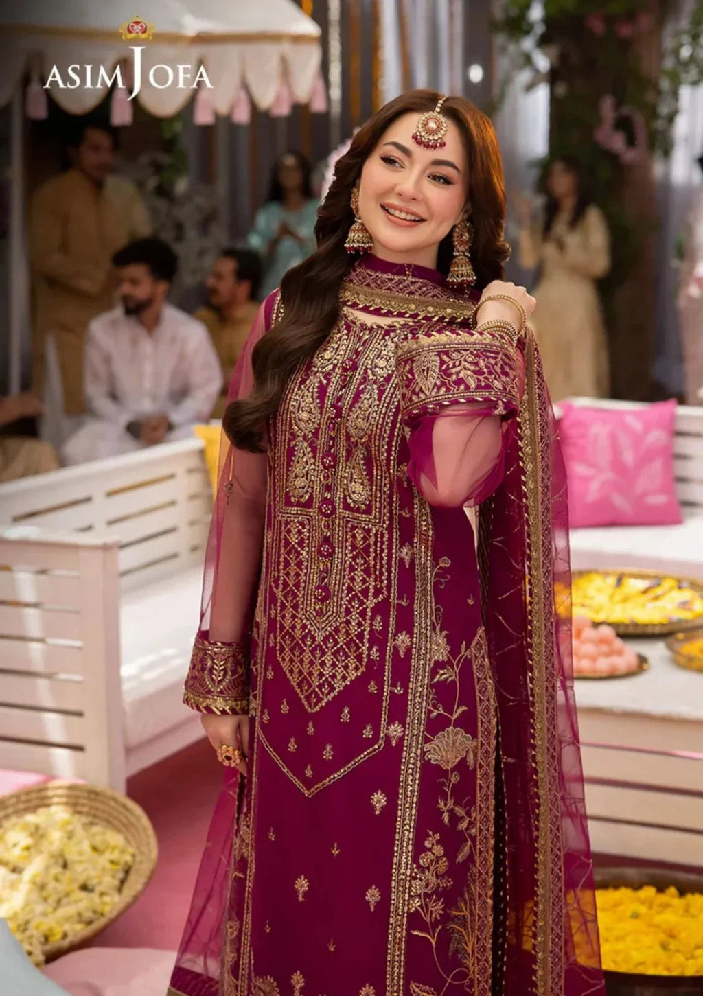 Asim Jofa Chiffon Dress SK 7037