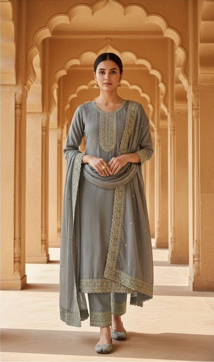 Indian Style Embroidered D.No 1112