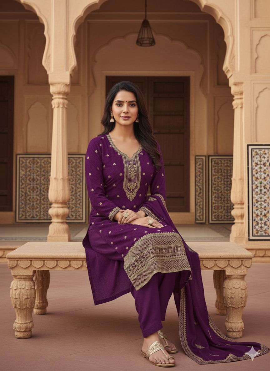 Indian Style Embroidered D.No 1116g