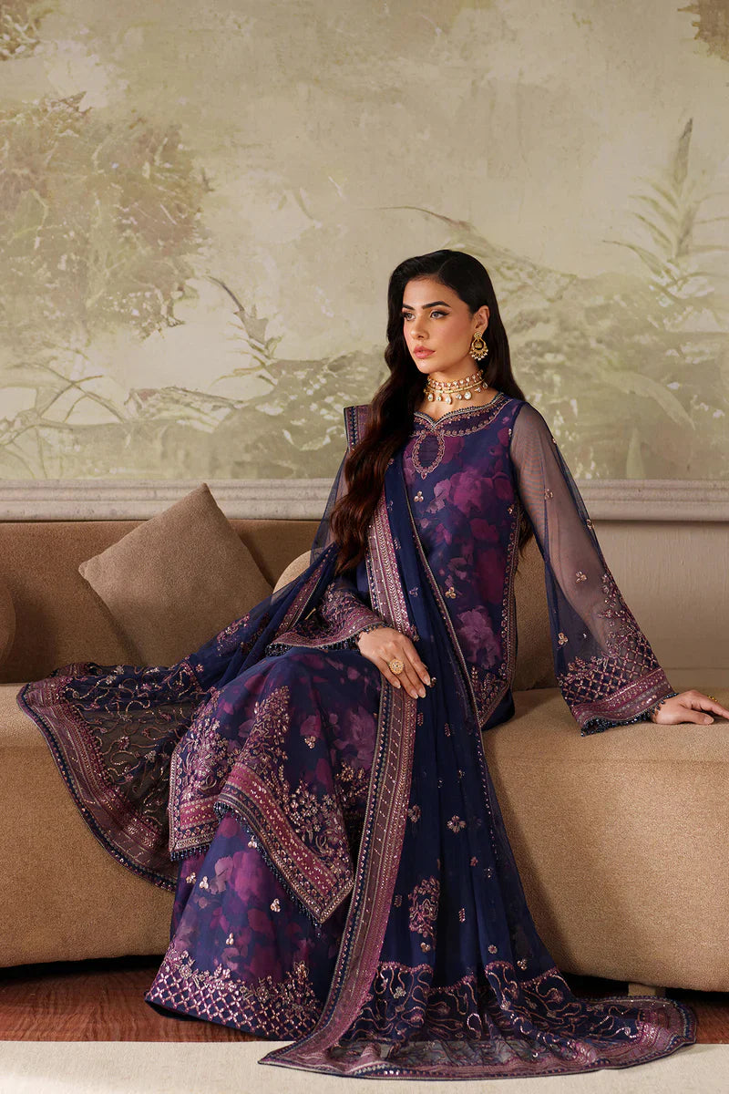 Zarif Zaneera Embroidered Chiffon SK 7051