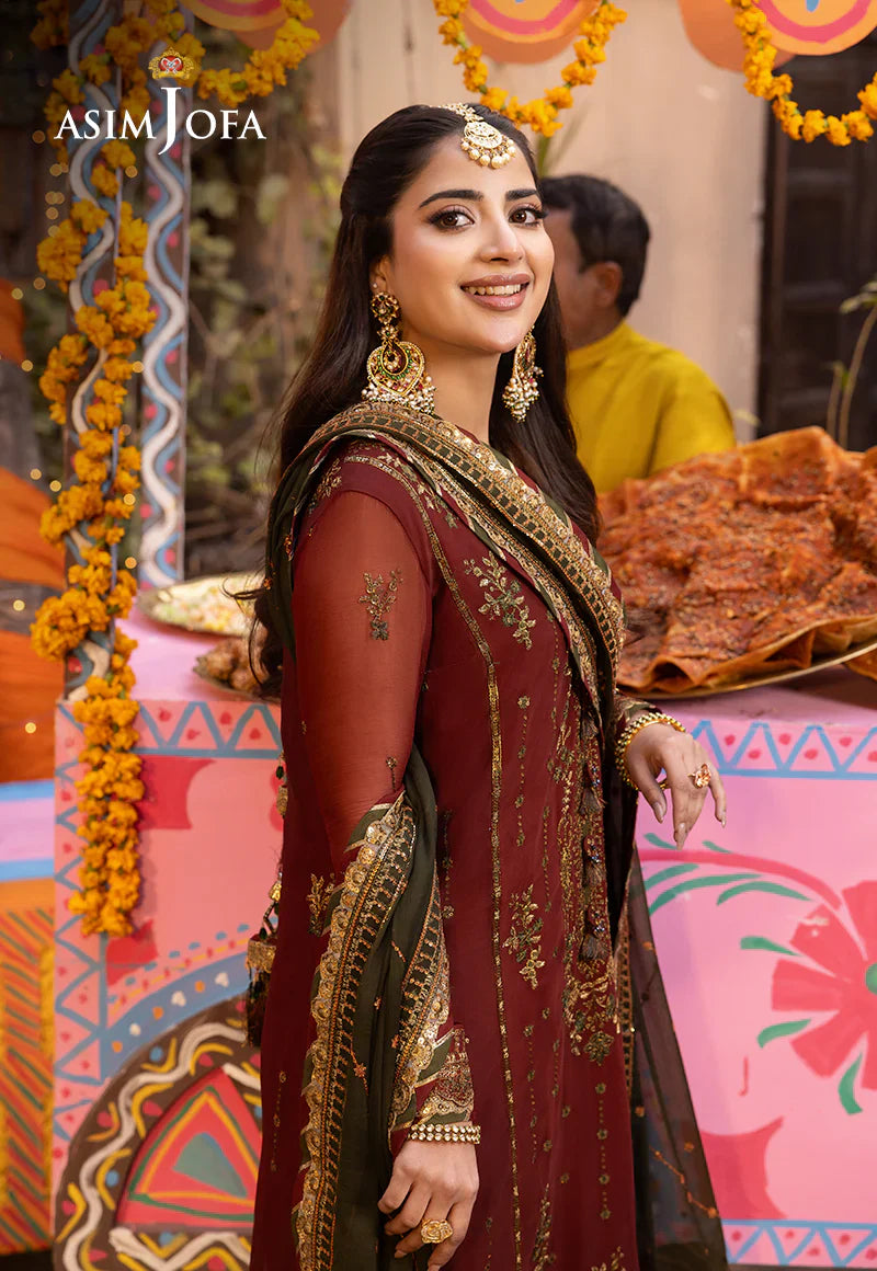 Asim Jofa Embroidered Chiffon SK 7059