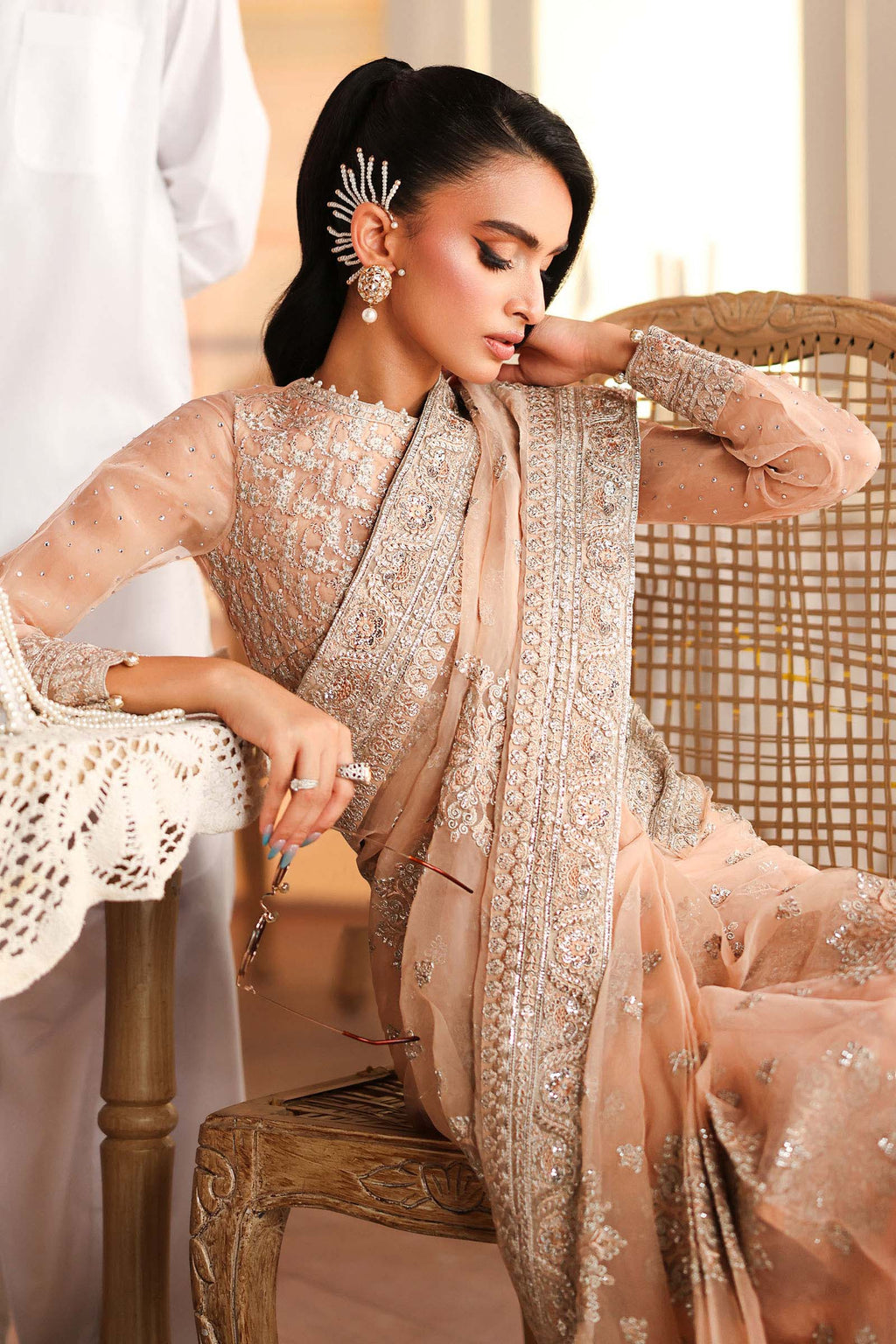 Embroidered Saree – Maria.B. Designs SR 5024