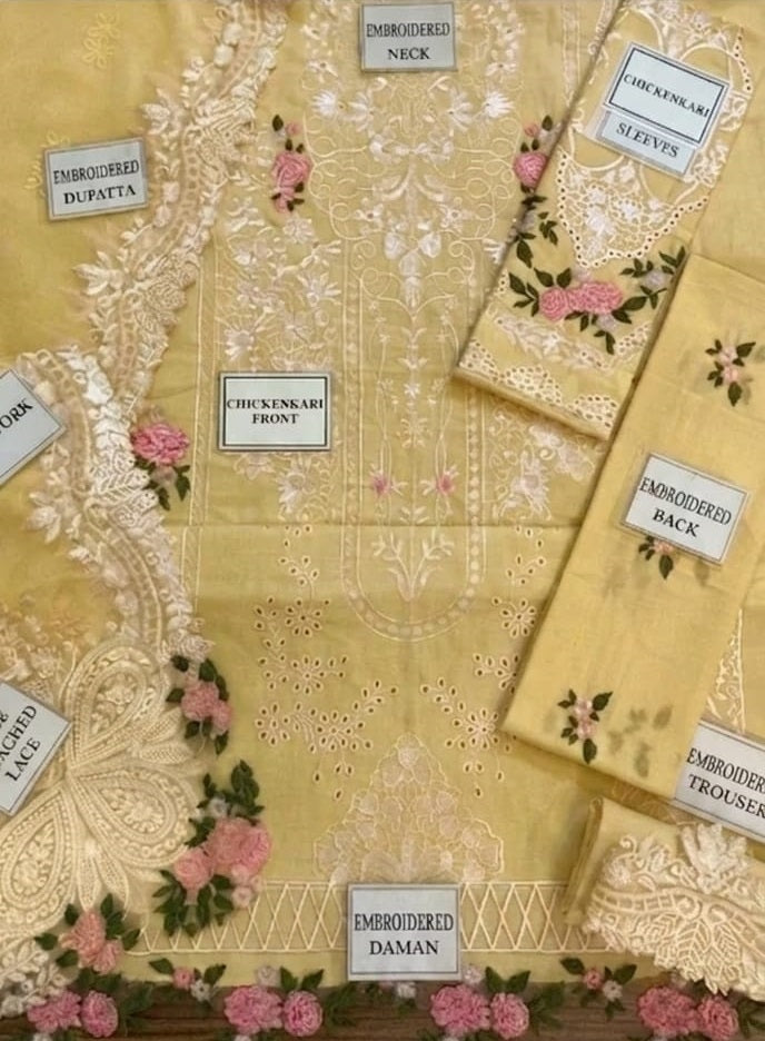 Elaf New Arrival Luxury chikankari SK 7033y